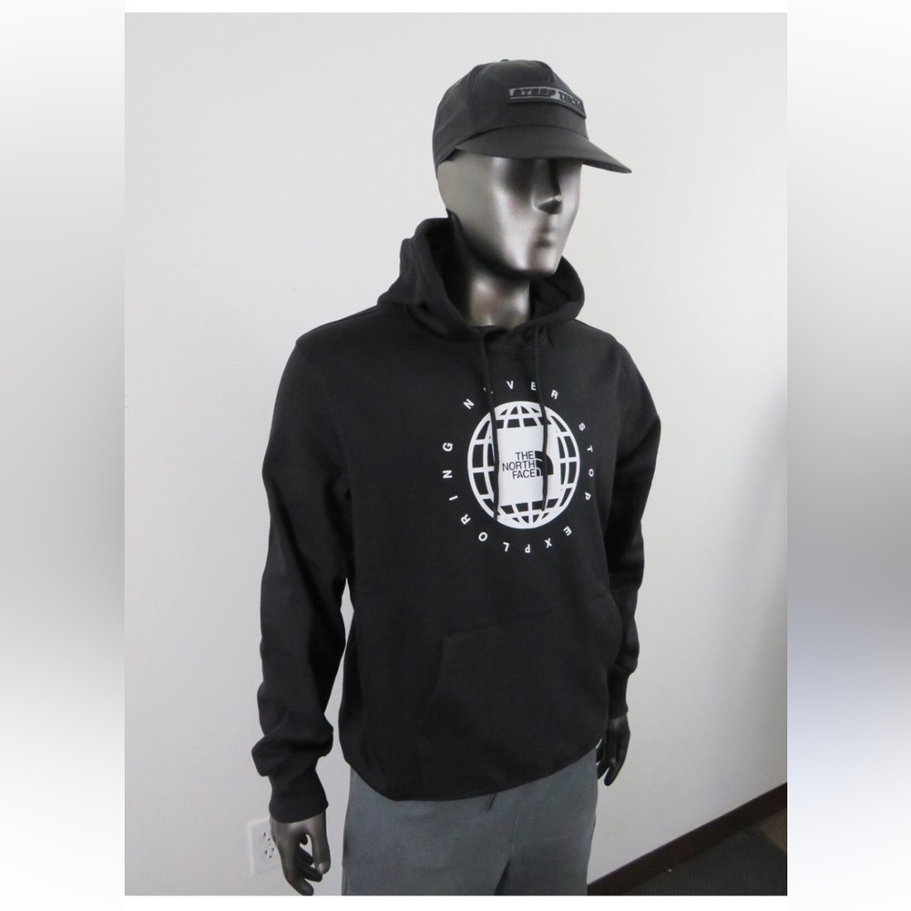 The North Face-XXL-Black- Hoodie-never stop exploring logo-hooded sweatshirt. - Picture 2 of 16